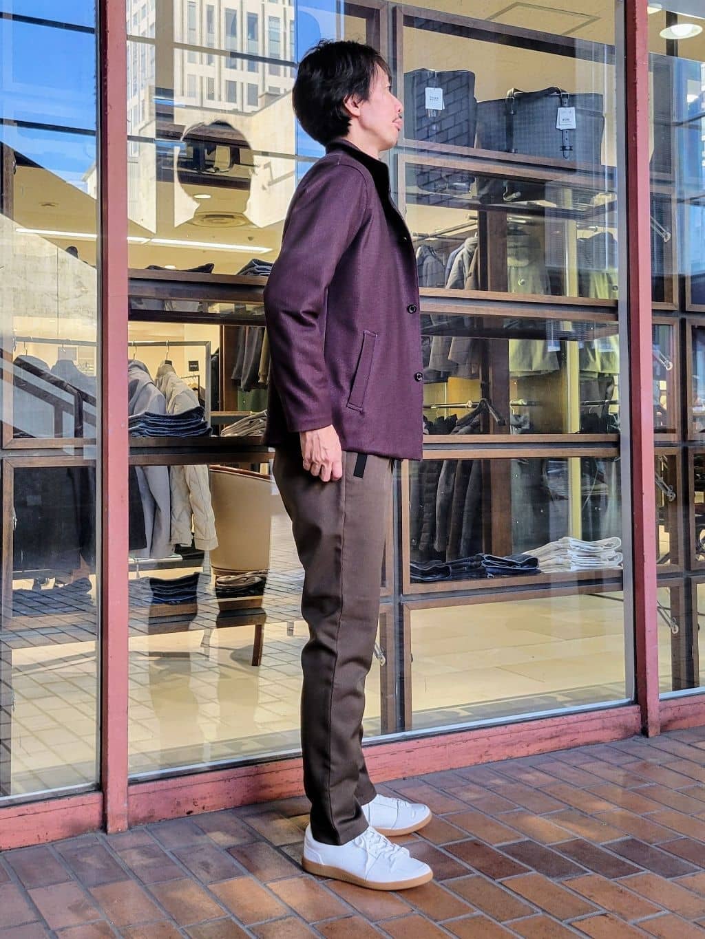 piroyaさんの「TAKEO KIKUCHI｜【DOWN FABRIC】ダウンファブリック スタンドカラーブルゾン」を使ったコーディネート