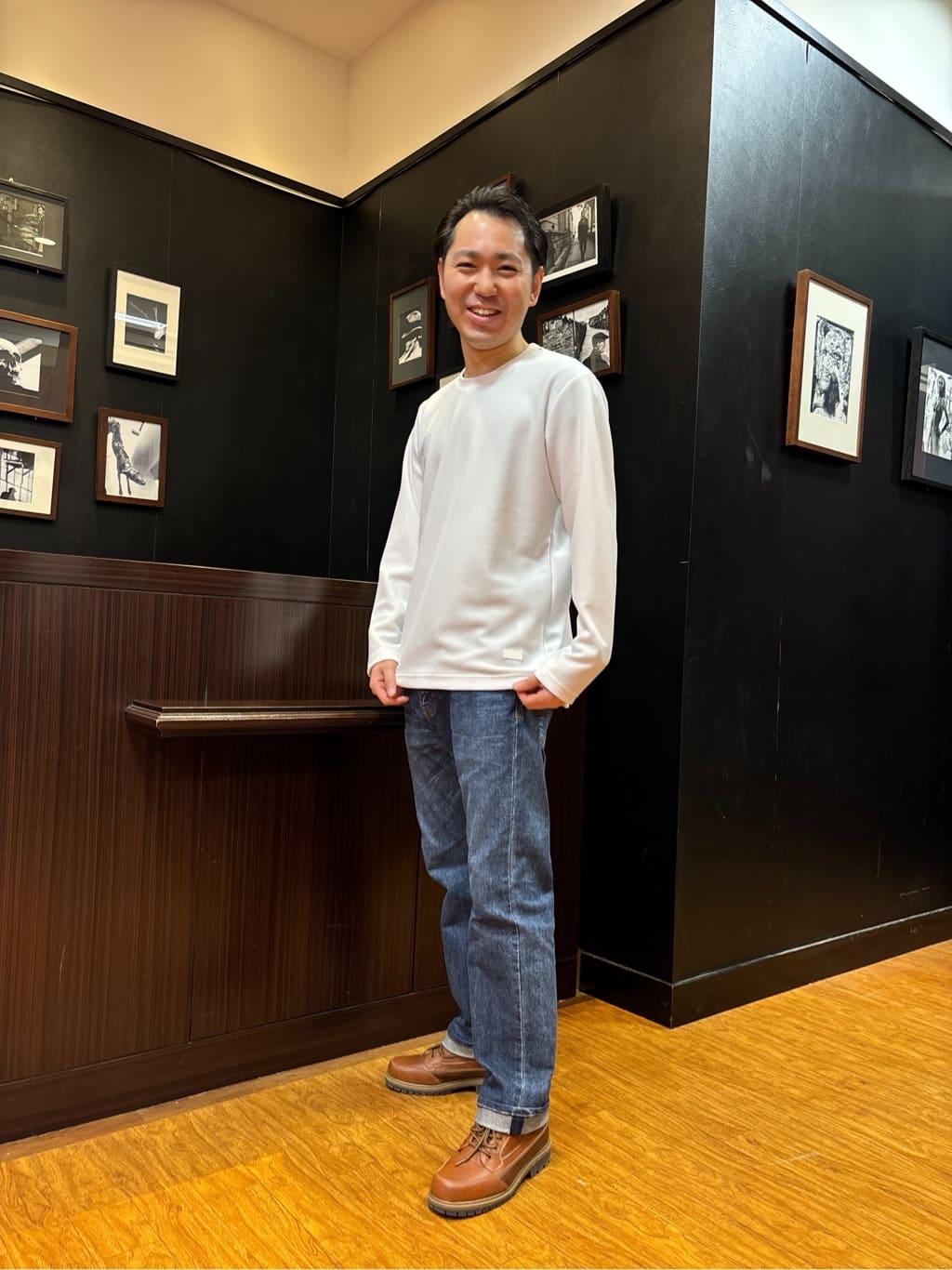KEIさんの「TAKEO KIKUCHI｜【モンスターストレッチ】日本製 ウォッシュド デニムパンツ」を使ったコーディネート