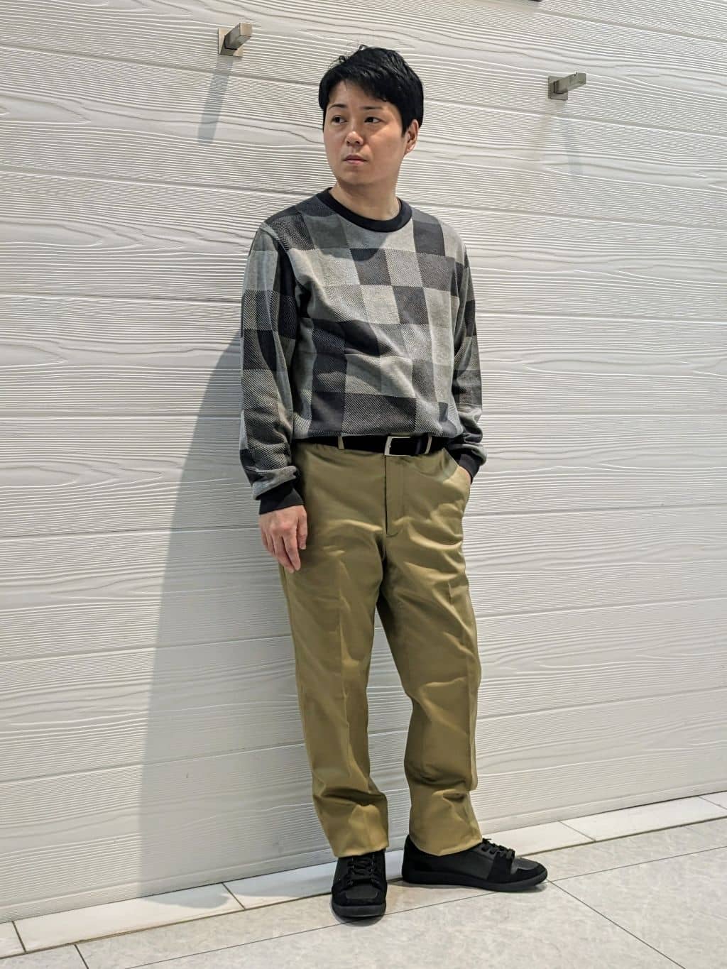 かずさんの「TAKEO KIKUCHI｜【オフィスカジュアル対応】ドレス チノパンツ」を使ったコーディネート