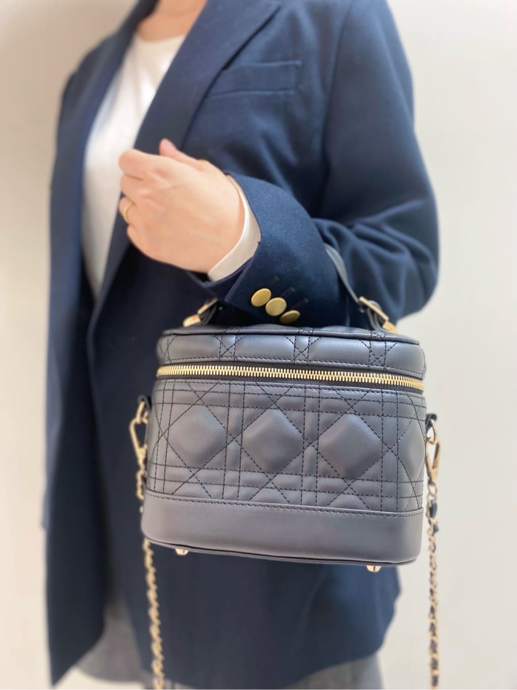 sakiさんの「ESPERANZA｜キルティングバニティ3WAYショルダー」を使ったコーディネート