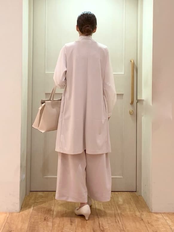tamuさんの「SHOO･LA･RUE｜◆【洗える/S-3L/セットアップ可】セレモニーや通勤にも カットジョーゼット ジレ」を使ったコーディネート
