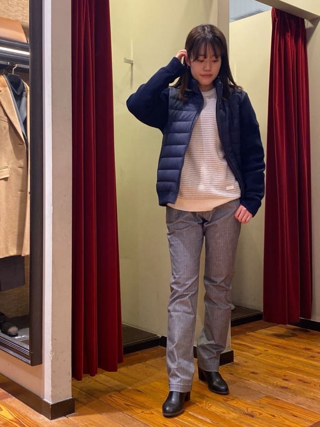 かわぴーさんの「TAKEO KIKUCHI｜【Made in JAPAN】播州織 ヘリンボン ストレート パンツ」を使ったコーディネート
