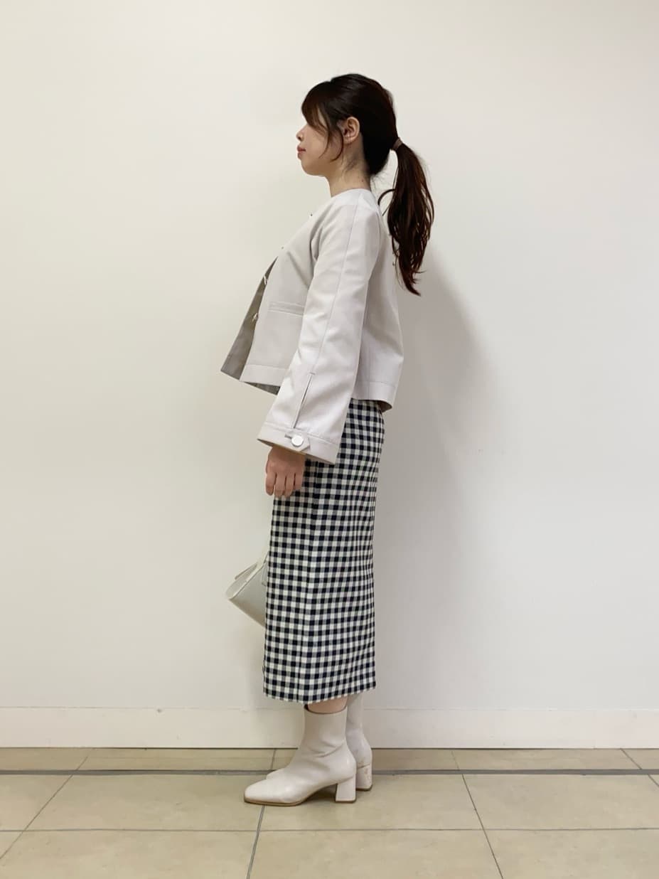 asamiさんの「UNTITLED｜◆【きれいめ/軽羽織り】コットンライク クルーネックジャケット」を使ったコーディネート