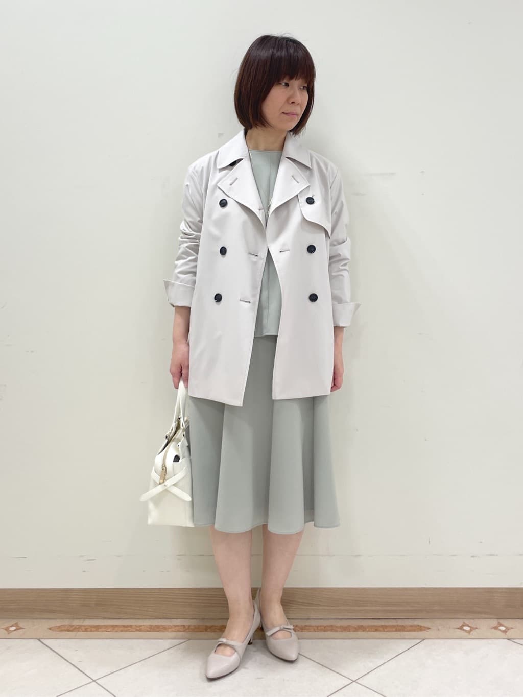 hanaさんの「Reflect｜◆【手洗い可／撥水】ライティミドル丈コート」を使ったコーディネート