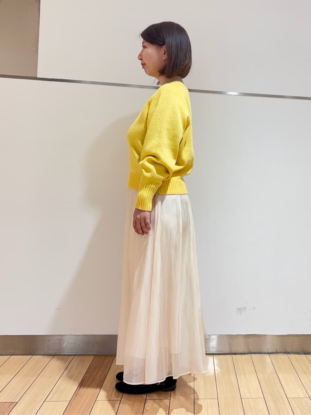 MIKIKOさんの「UNTITLED｜◆【後ろウエストゴム/洗える】シアーローンロングスカート」を使ったコーディネート