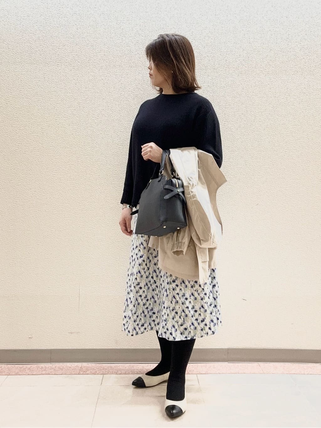 chinatsuさんの「Reflect｜◆【夏SALE／手洗い可／ホールガーメント（R）】ゆるシルエットニット」を使ったコーディネート