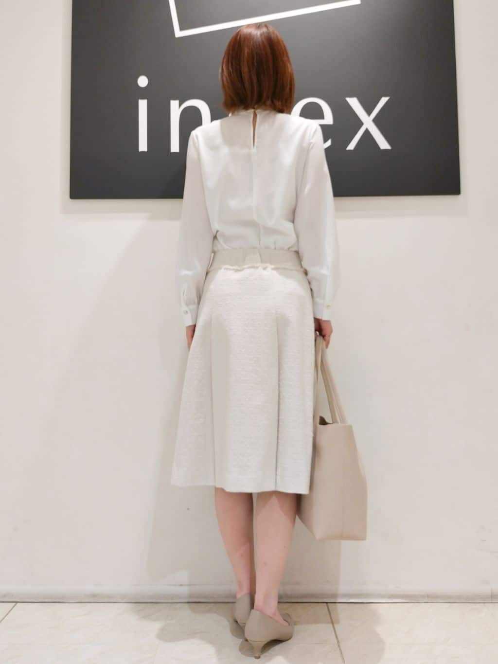 n.さんの「index｜◆【A4サイズ収納可】フラワーパーツ合皮トートバッグ」を使ったコーディネート
