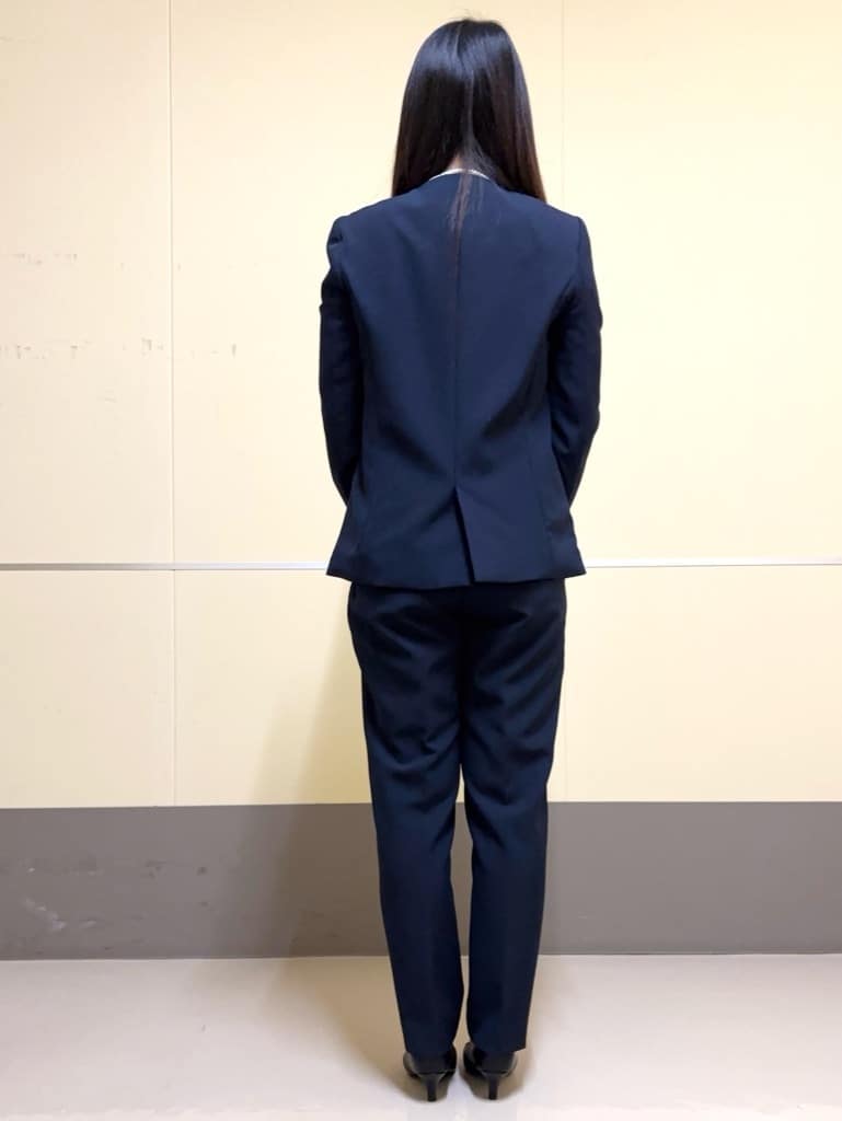 あきさんの「OPAQUE.CLIP｜《通勤／セットアップ対応》Vネックジャケット／ダブルクロス【洗濯機洗い可】」を使ったコーディネート