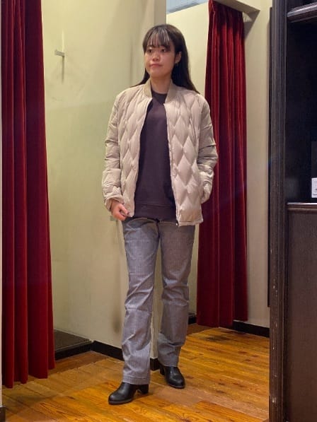 かわぴーさんの「TAKEO KIKUCHI｜【Made in JAPAN】播州織 ヘリンボン ストレート パンツ」を使ったコーディネート