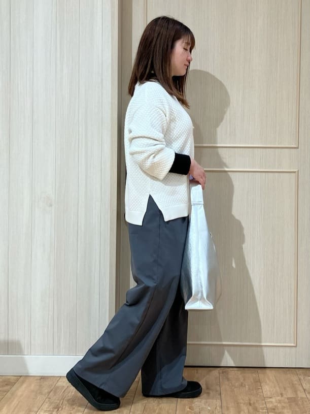kobaさんの「SHOO･LA･RUE｜◆【S-LL】楽してすっきり タックワイドパンツ」を使ったコーディネート