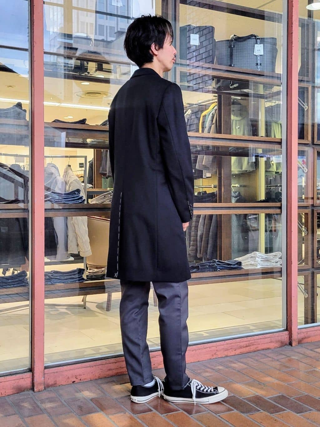 piroyaさんの「TAKEO KIKUCHI｜ウールカシミヤブレンド チェスターコート」を使ったコーディネート
