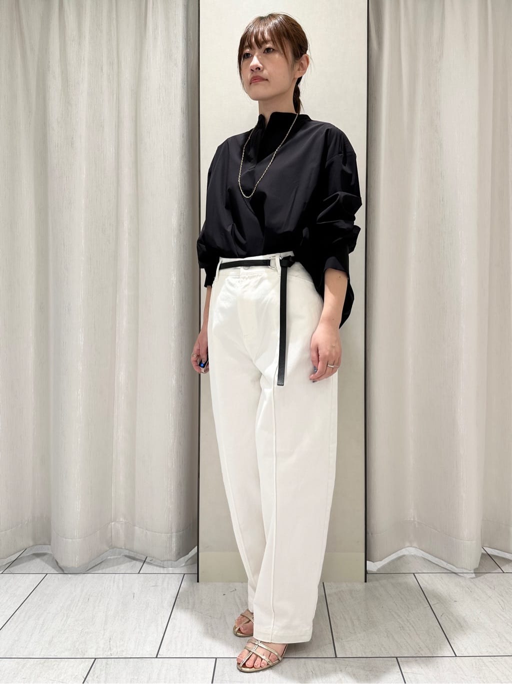 komiさんの「UNTITLED｜【トレンドアイテム】ソフトナローベルト」を使ったコーディネート