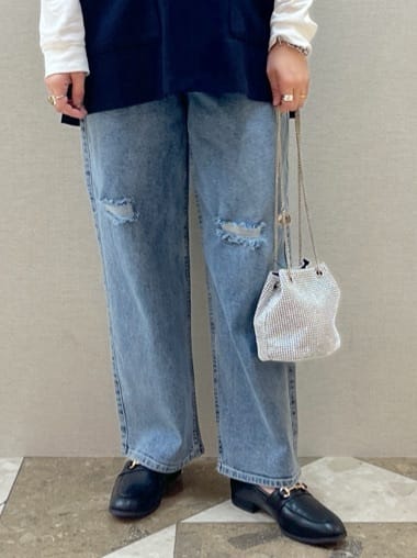 chiakiさんの「OPAQUE.CLIP｜◆刺繍ロゴトップス【洗濯機洗い可】」を使ったコーディネート