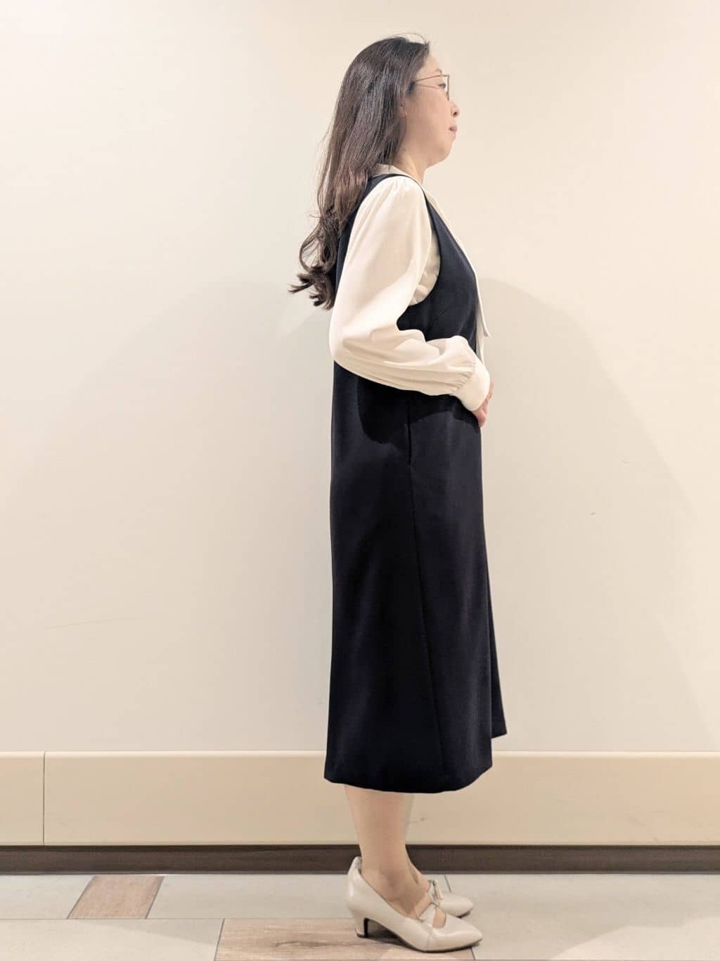 imamiさんの「Reflect｜◆【夏SALE／フォーマル/マシンウォッシュ可】シルキーボウタイデザインブラウス」を使ったコーディネート