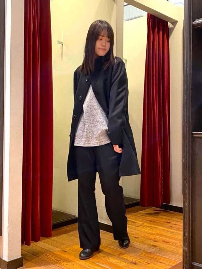 かわぴーさんの「TAKEO KIKUCHI｜【ウールカシミヤブレンド】ビーバー調 スタンドカラー コート」を使ったコーディネート