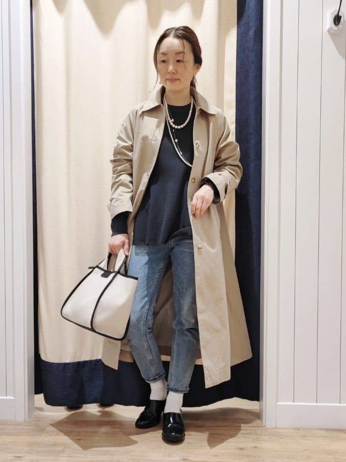 toyaさんの「Dessin｜◆【洗える】ステンカラーコート（S～L）」を使ったコーディネート