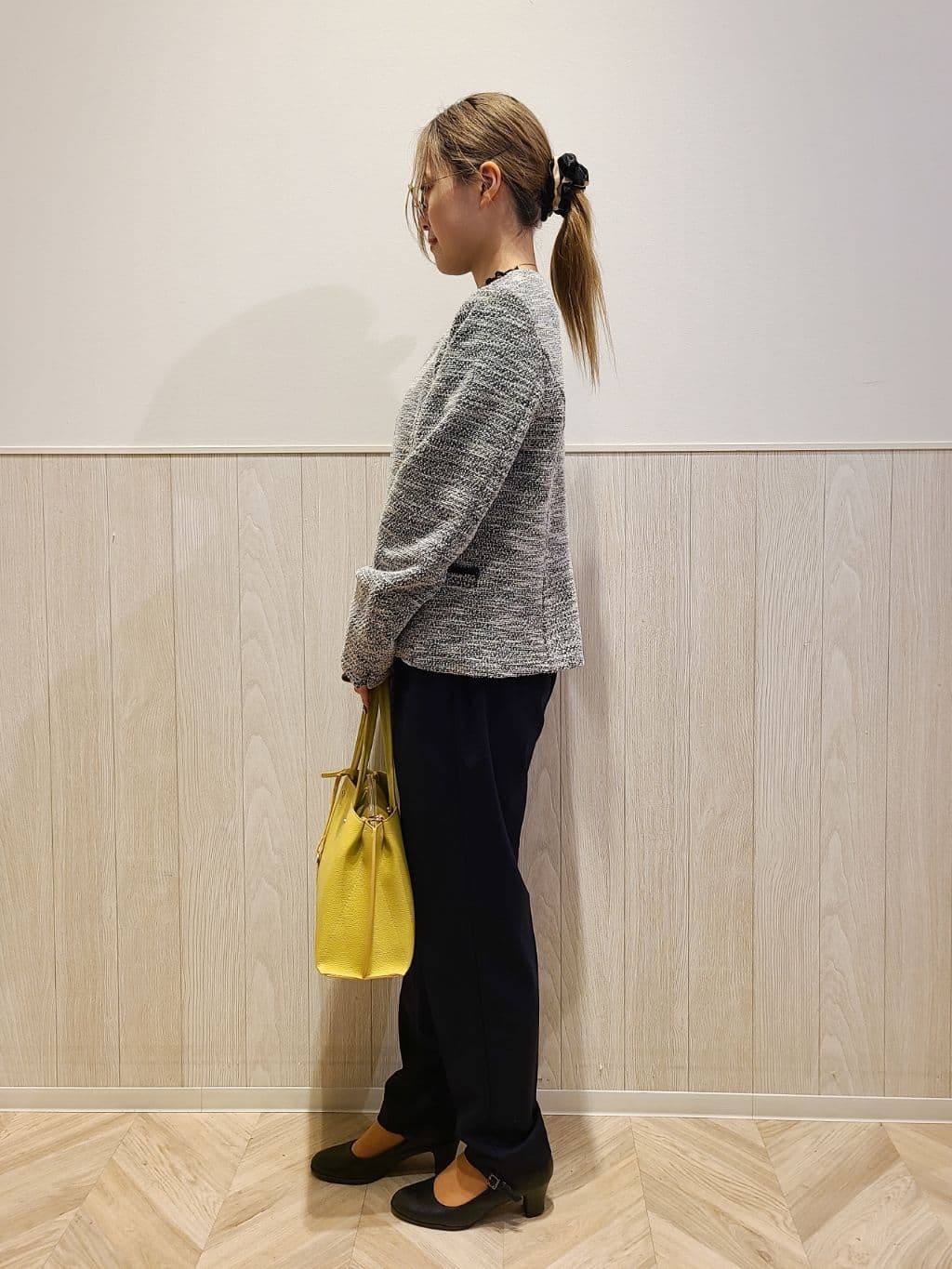Suzuさんの「SHOO･LA･RUE｜◆【S-3L】セレモニーからデイリーにも 軽くて柔らかくて着心地の良い カットツイードジャケット」を使ったコーディネート