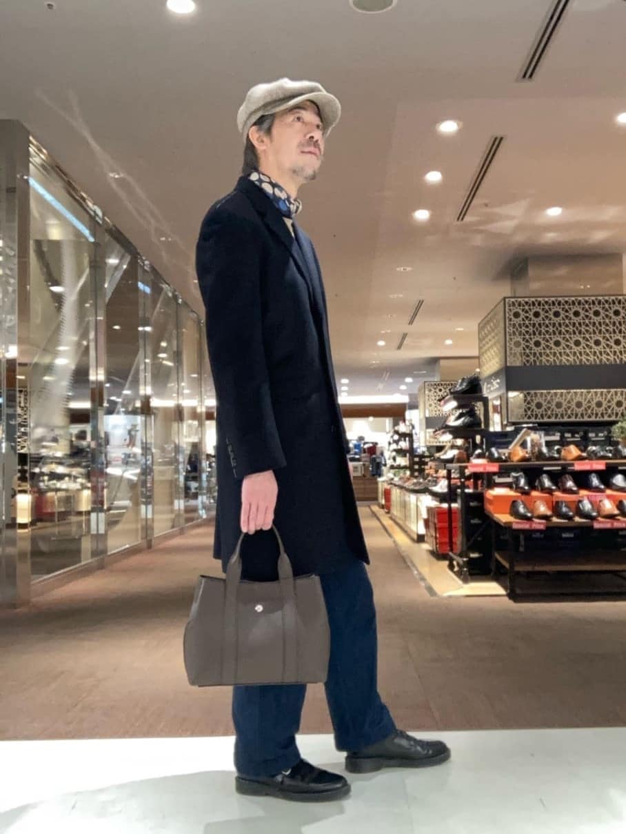 KDDさんの「TAKEO KIKUCHI｜ウールカシミヤブレンド チェスターコート」を使ったコーディネート