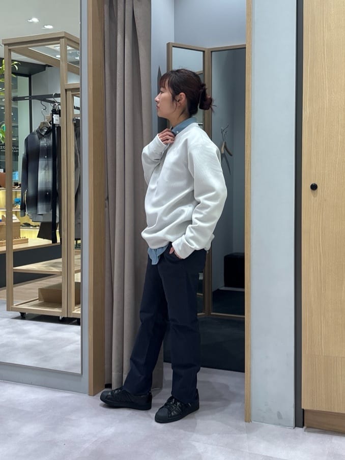 よぴさんの「TAKEO KIKUCHI｜【全7サイズ&times;8色展開！】トップマルチヘリンボン パンツ」を使ったコーディネート