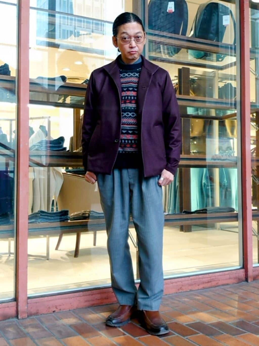 かしげるさんの「TAKEO KIKUCHI｜【DOWN FABRIC】ダウンファブリック スタンドカラーブルゾン」を使ったコーディネート