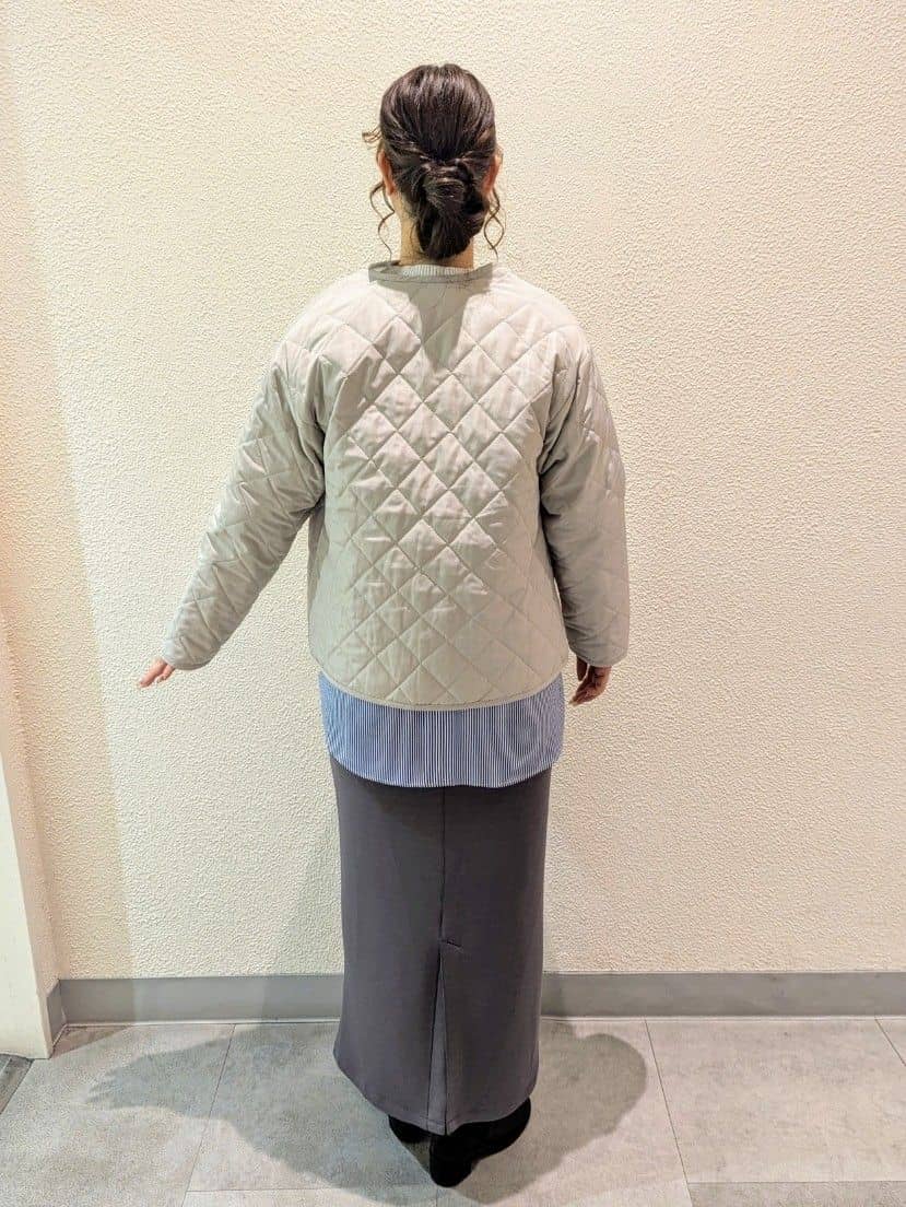 ayakaさんの「Dessin｜◆【洗える】シャツレイヤード風ニット」を使ったコーディネート