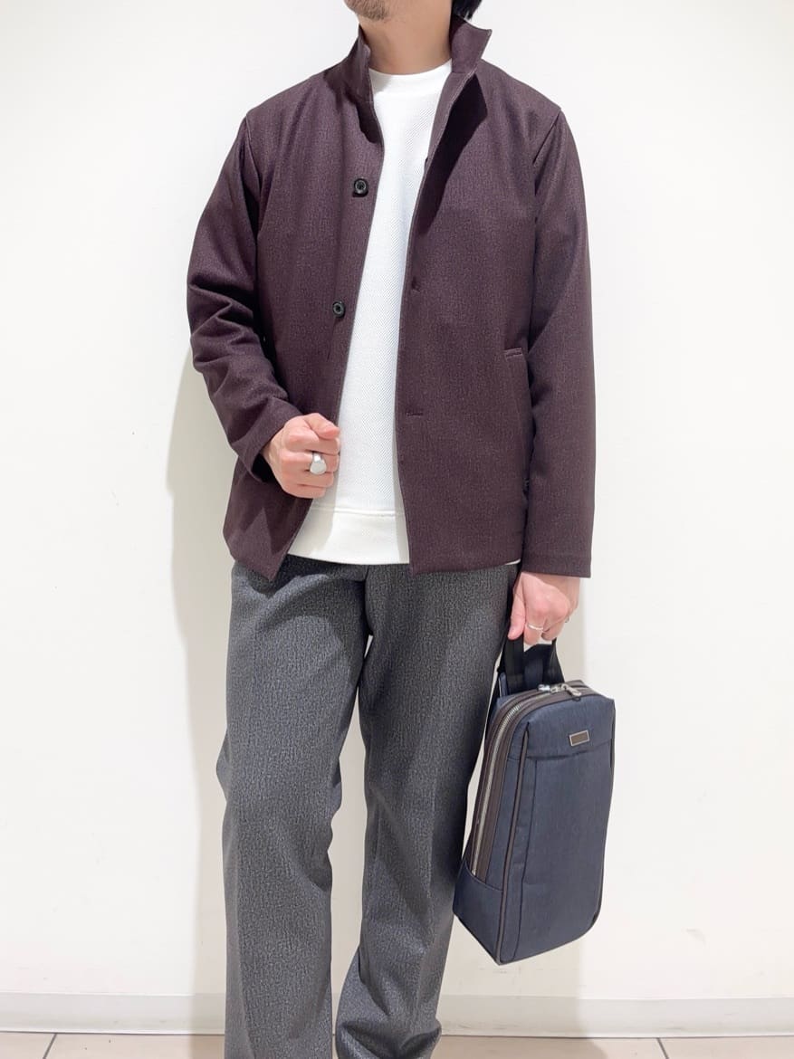 及川さんの「TAKEO KIKUCHI｜【DOWN FABRIC】ダウンファブリック スタンドカラーブルゾン」を使ったコーディネート