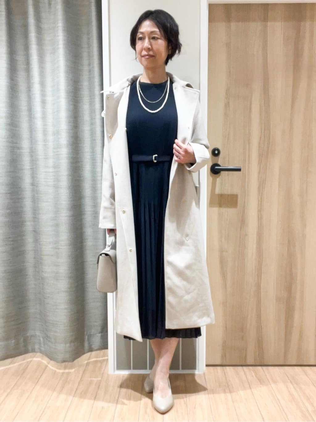 ヨッコさんの「grove｜【人間工学】つつまれフィットパンプス【入卒対応可】」を使ったコーディネート