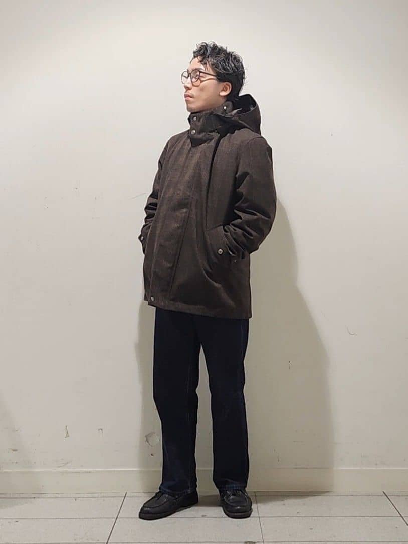 Maedaさんの「TAKEO KIKUCHI｜【3WAY】ジャカード グレンチェック ダウンライナー ブルゾン」を使ったコーディネート
