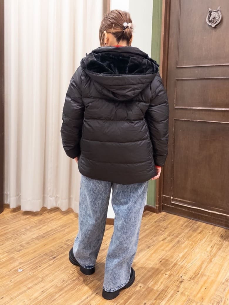 みかりん さんの「SHOO･LA･RUE｜◆【洗える/ちくちくしにくい/静電気軽減】スウェットライク ハイネックニット」を使ったコーディネート