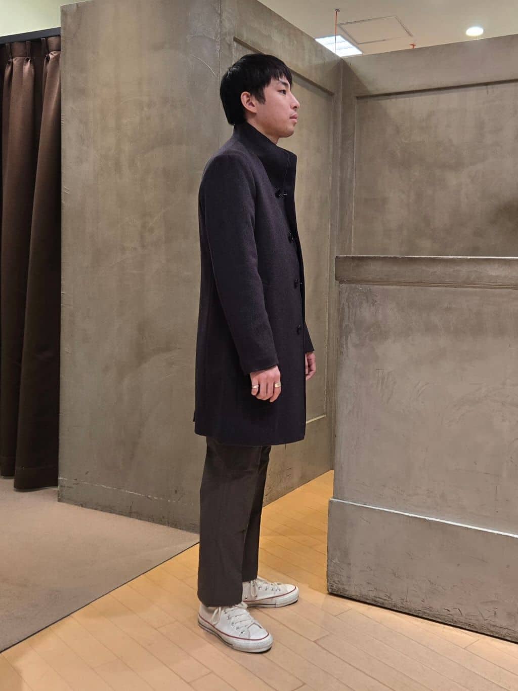 白木駆さんの「TAKEO KIKUCHI｜【Made in JAPAN】市松紋 ドレスシャツ」を使ったコーディネート
