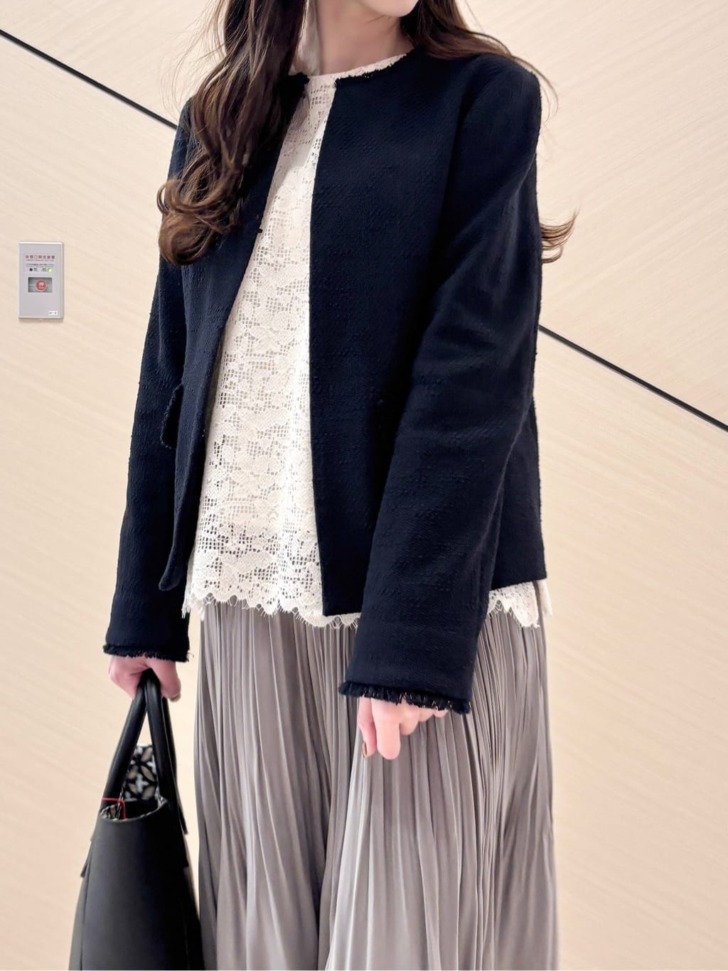 清水夏姫さんの「DRESSTERIOR｜【セレモニー】オケージョンツイードジャケット」を使ったコーディネート