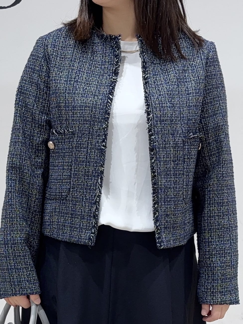 miさんの「grove｜◆シフォンジョーゼットタックブラウス」を使ったコーディネート
