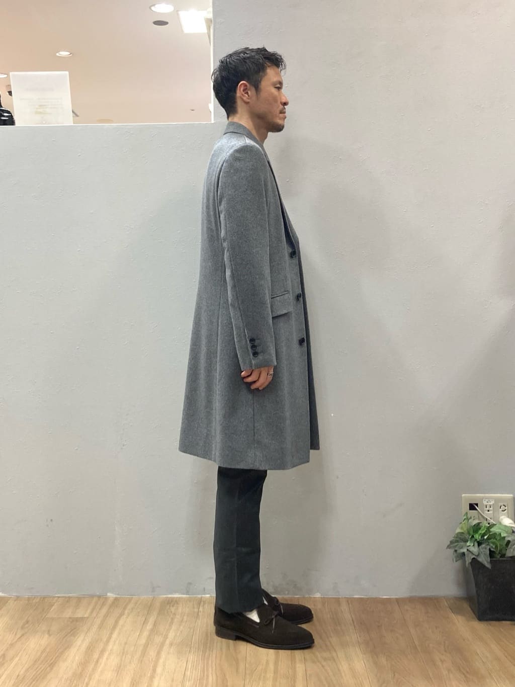 シュンさんの「TAKEO KIKUCHI｜ウールカシミヤブレンド チェスターコート」を使ったコーディネート