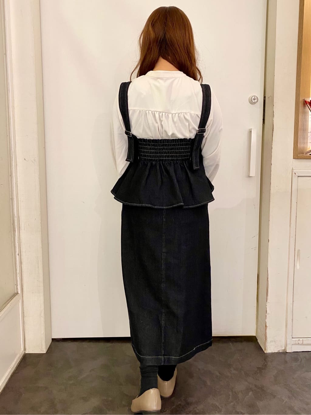 なるみんさんの「grove｜メタルパーツローファーパンプス【晴雨兼用】」を使ったコーディネート
