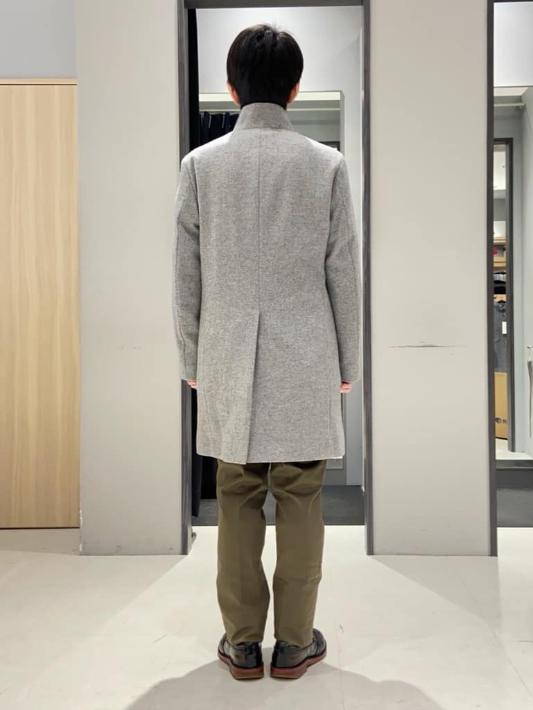 わいずみさんの「TAKEO KIKUCHI｜【ウールカシミヤブレンド】ビーバー調 スタンドカラー コート」を使ったコーディネート