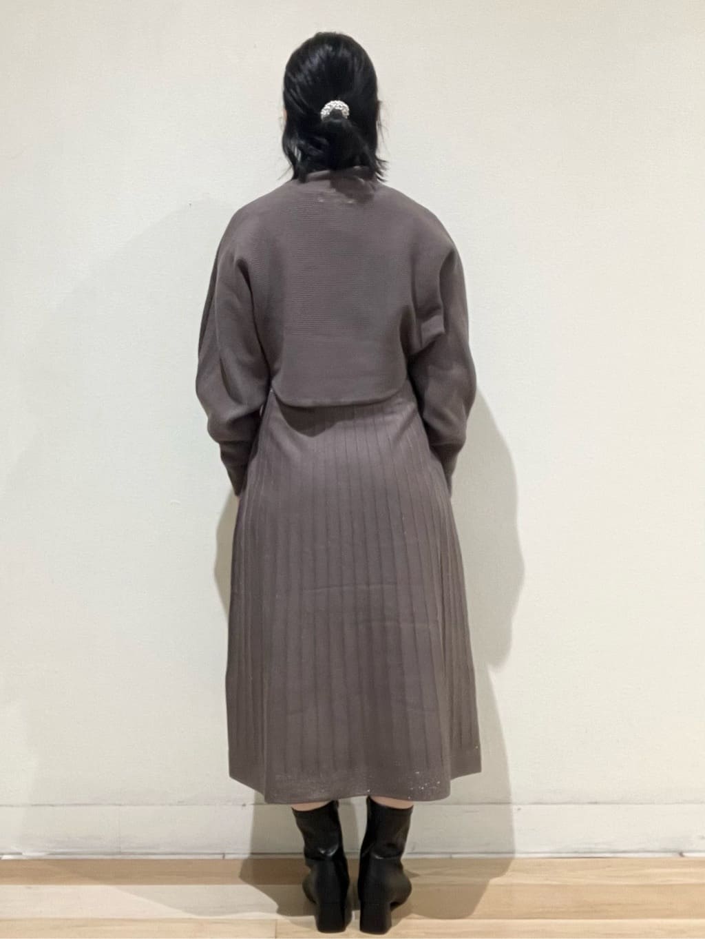 T.eさんの「OPAQUE.CLIP｜◆【長さ調節可能】フェイクパールスライドネックレス」を使ったコーディネート