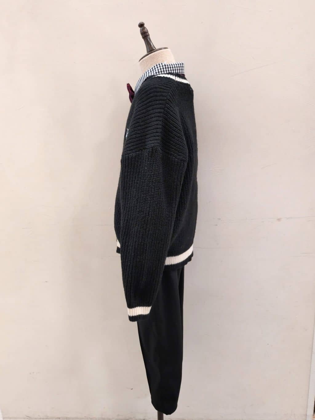 yuzuyamamaさんの「SHOO･LA･RUE｜◆【100-140cm/プチセレ】ラインニットカーディガン」を使ったコーディネート