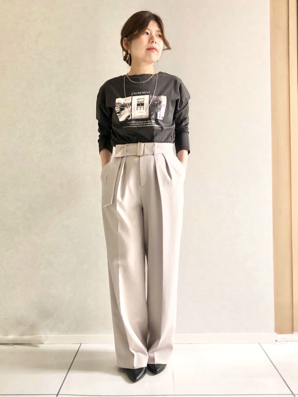sayuさんの「UNTITLED｜◆プリントTシャツ」を使ったコーディネート