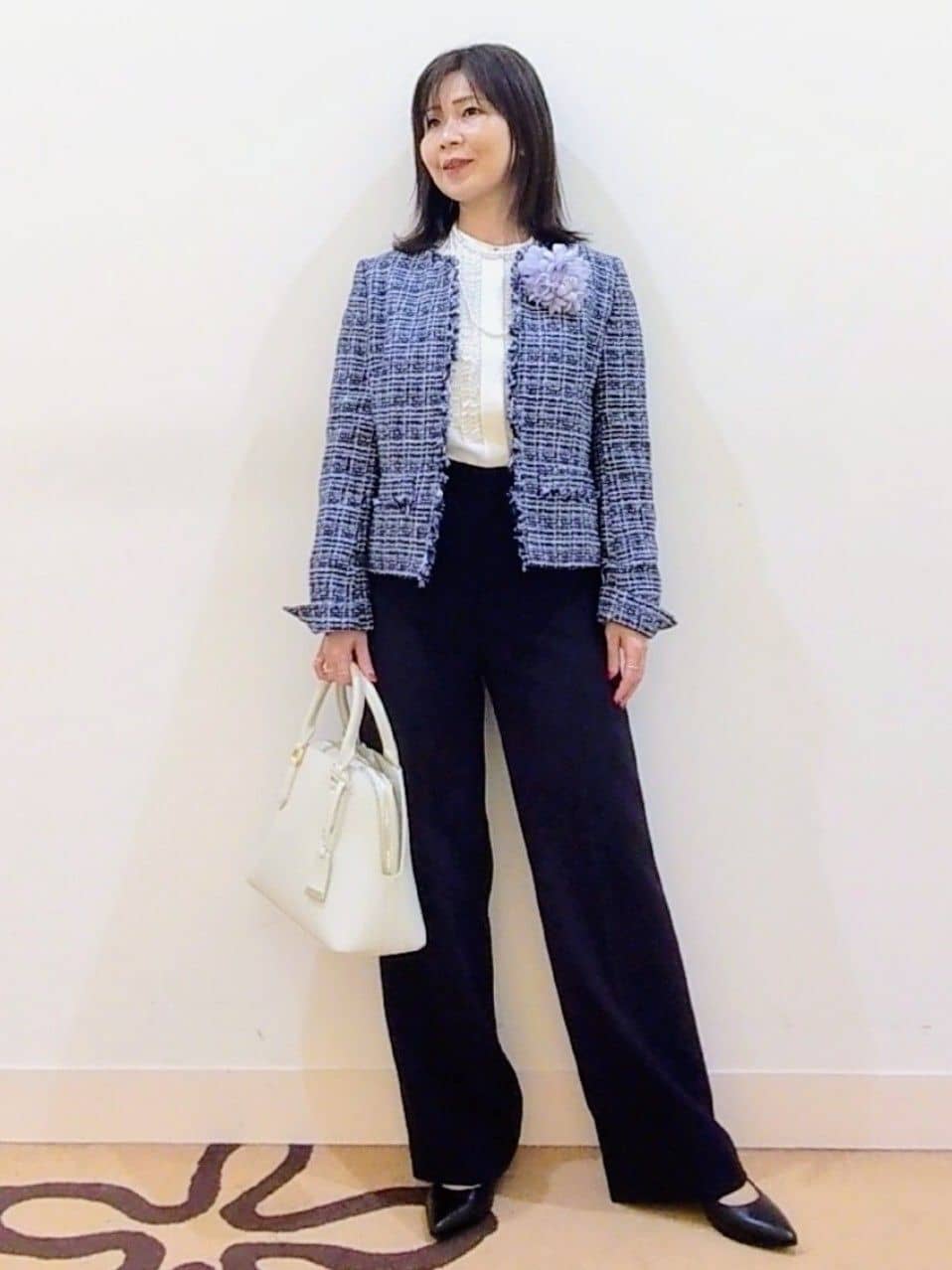 laverさんの「UNTITLED｜【追加6/日本製】2連フェイクパールネックレス」を使ったコーディネート