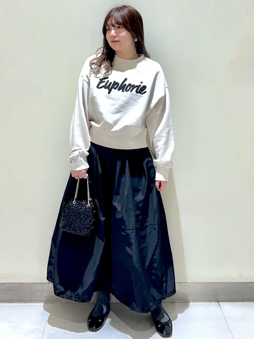 mizukiさんの「OPAQUE.CLIP｜【定番/6color】名品フラットバレエシューズ」を使ったコーディネート