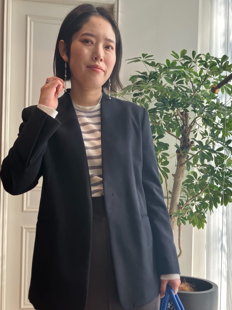 konominさんの「DRESSTERIOR｜【otonaMUSE5月号掲載/日本製】シュリンクレザーミニトート」を使ったコーディネート
