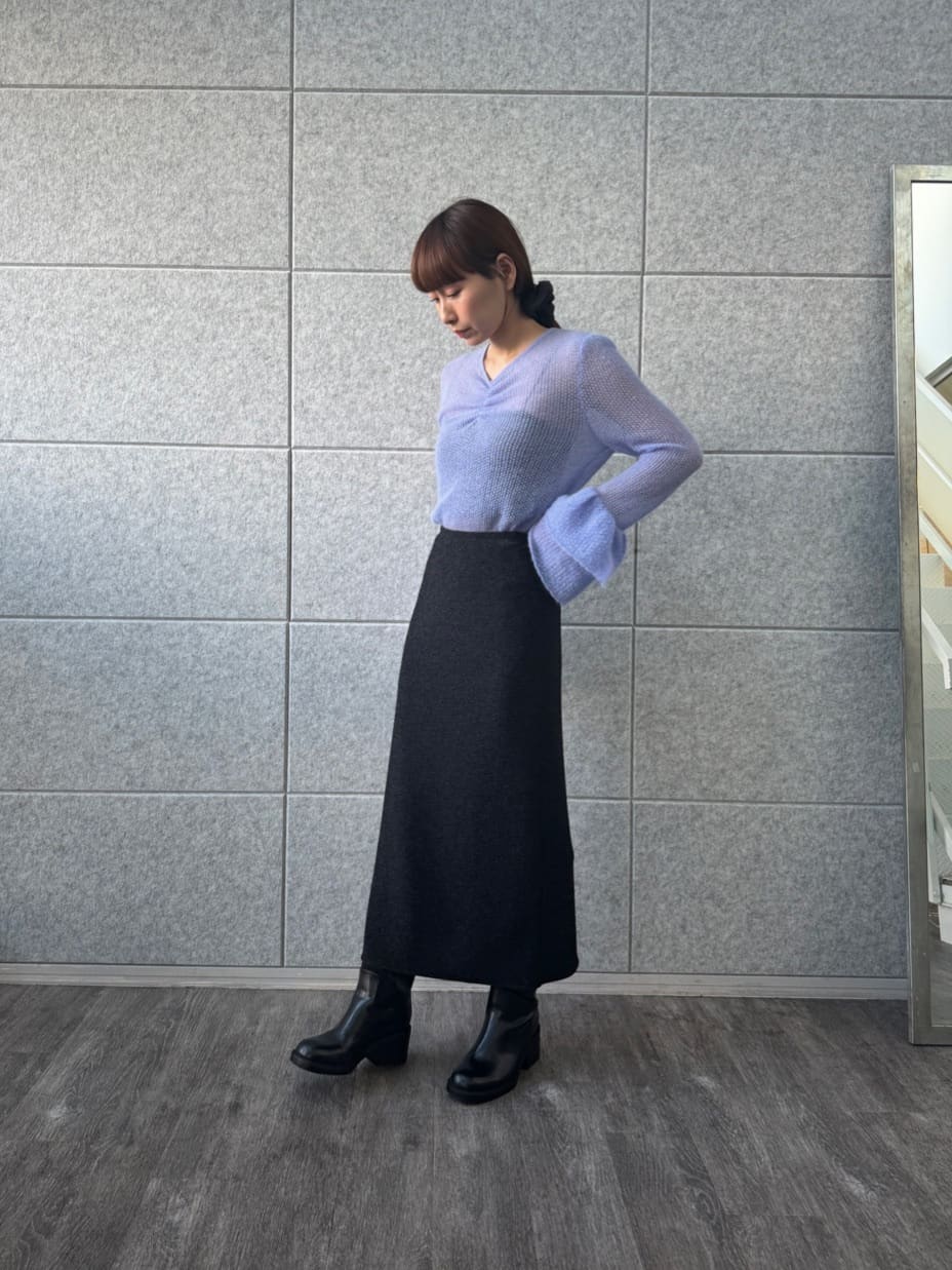 designer yukaさんの「CODE A｜lame skirt」を使ったコーディネート