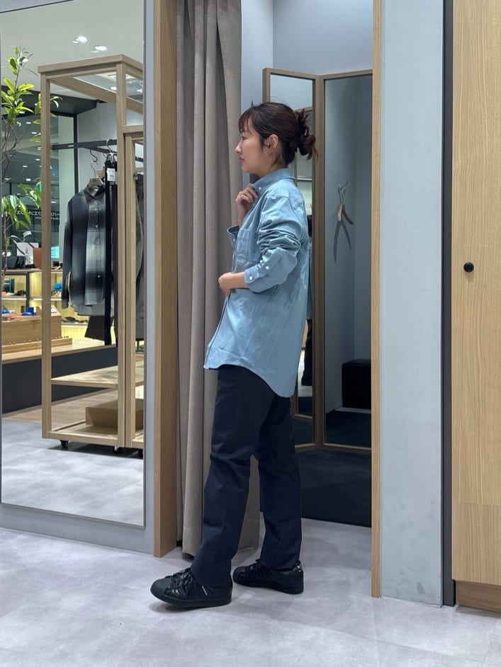 よぴさんの「TAKEO KIKUCHI｜【全7サイズ&times;8色展開！】トップマルチヘリンボン パンツ」を使ったコーディネート