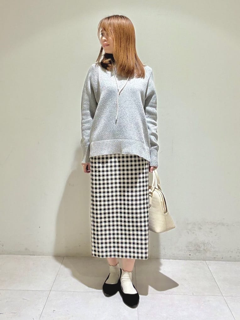 mi.さんの「UNTITLED｜【セレモニー】パール調フリークリップネックレス」を使ったコーディネート