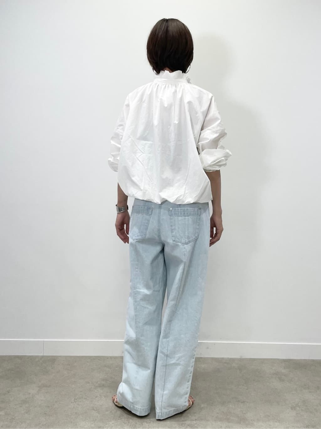 KAYOさんの「UNTITLED｜◆【MARILYN MOON】プリーツナイロンシアーバルーンブルゾン」を使ったコーディネート