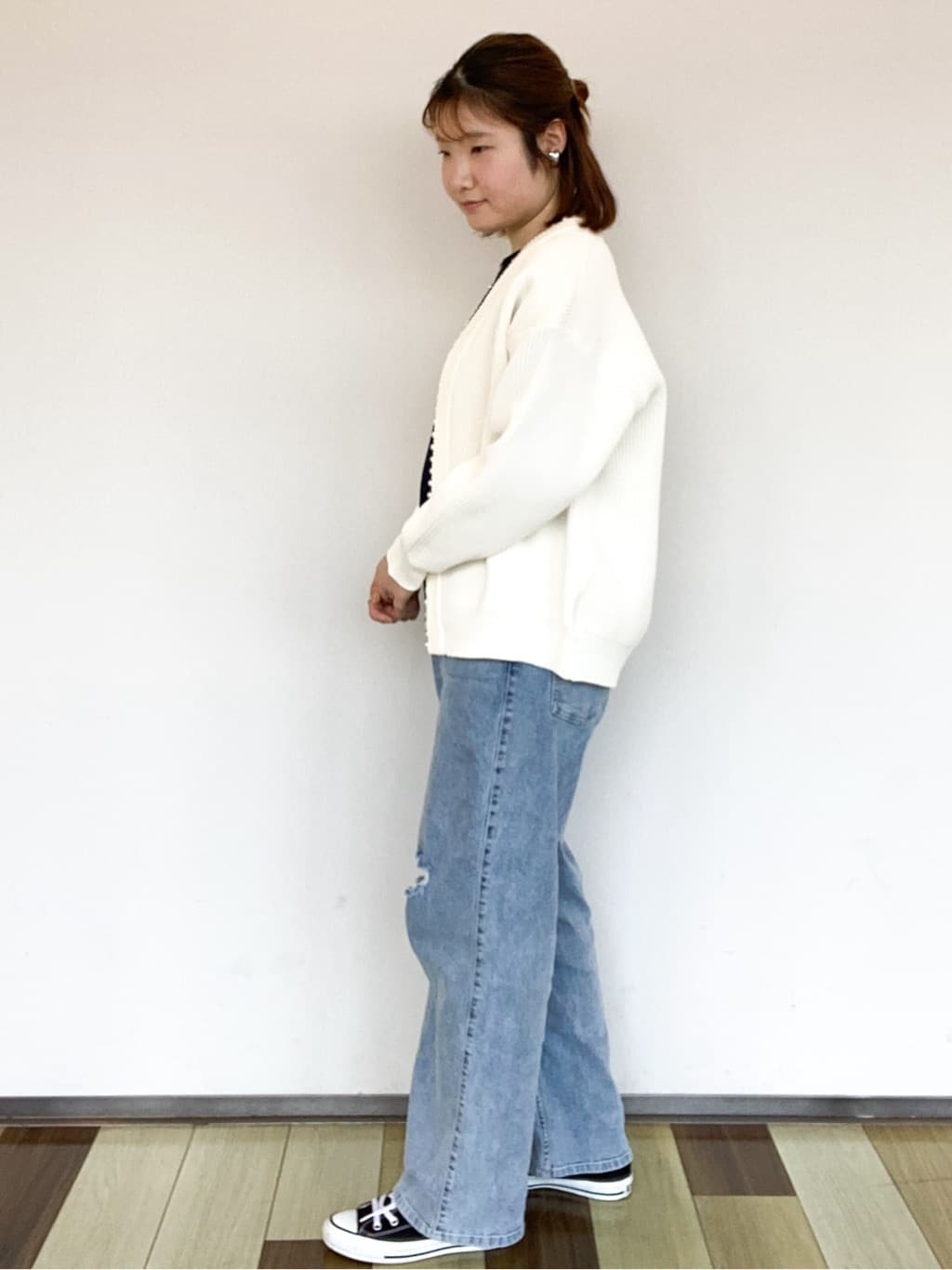 sayaさんの「OPAQUE.CLIP｜CONVERSE キャンバス オールスター HI」を使ったコーディネート
