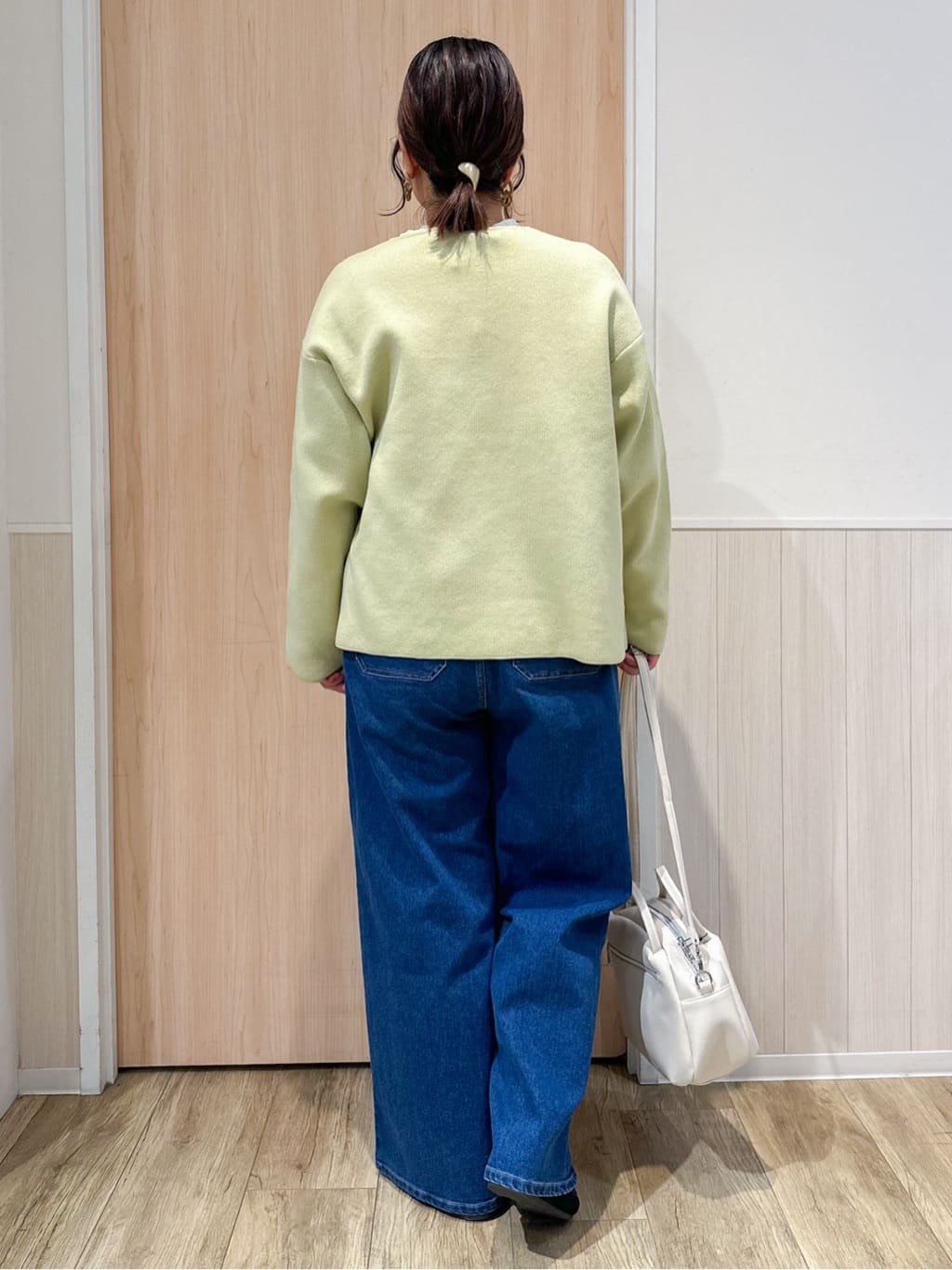 mimoさんの「SHOO･LA･RUE｜◆【洗える】ニットポインテッドローファー」を使ったコーディネート