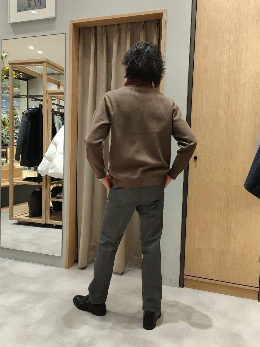 nobuさんの「TAKEO KIKUCHI｜【オフィスカジュアル対応】ドレス チノパンツ」を使ったコーディネート