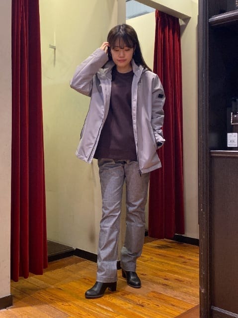 かわぴーさんの「TAKEO KIKUCHI｜【Made in JAPAN】播州織 ヘリンボン ストレート パンツ」を使ったコーディネート