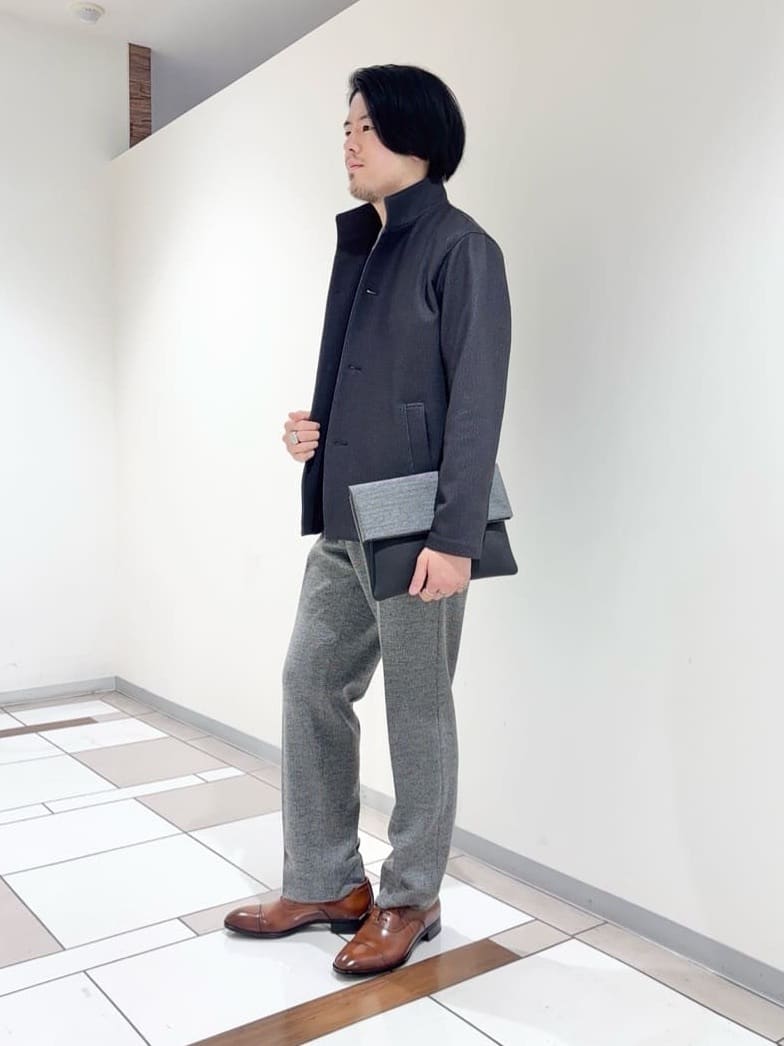 及川さんの「TAKEO KIKUCHI｜【DOWN FABRIC】ダウンファブリック スタンドカラーブルゾン」を使ったコーディネート